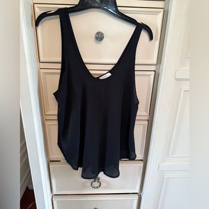 Lush black sleeveless top size small